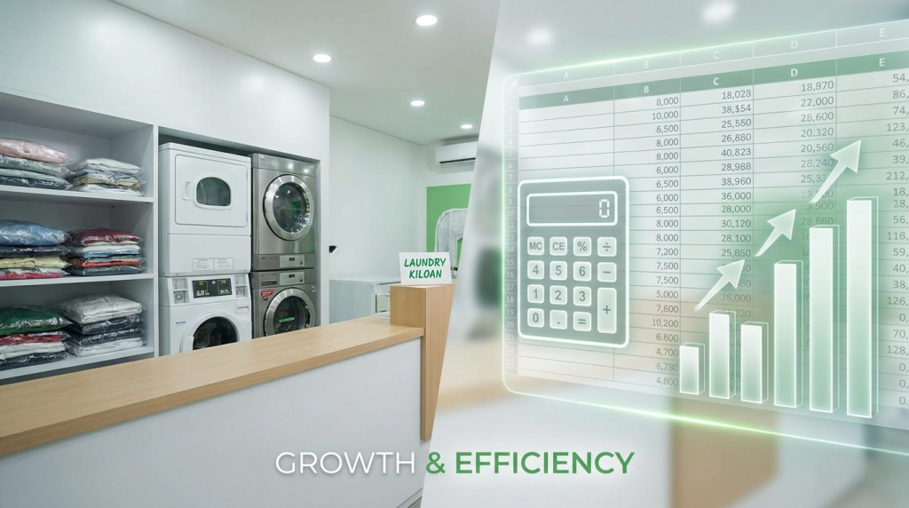bisnis laundry kiloan modal berapa